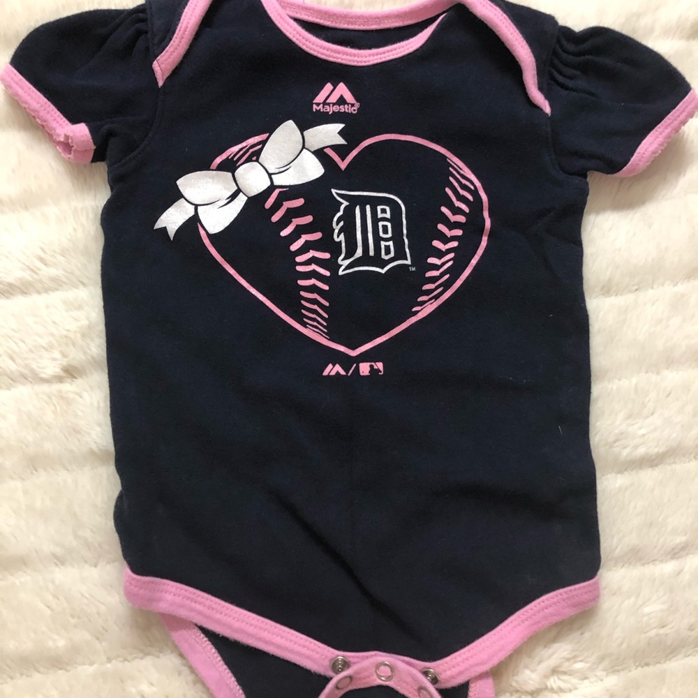Baby girl 18 month Detroit tigers onesie